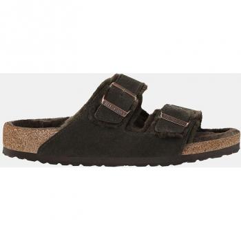 Sandalias Birkenstock Arizona VL Mocca Lammfell de mujer