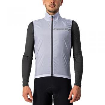 Chaleco cortavientos Castelli Squadra Stretch plata gris oscuro - XL