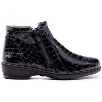Botines de Mujer NOTTON 0461 Negros de Piel, Comodos