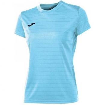 Joma Campus II - Camiseta de equipación de manga corta para mujer, color celeste, talla XL