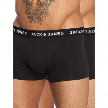 Jack & Jones Jacjon Men's Slim Fit Boxer Shorts 2-Pack, Black, XXL