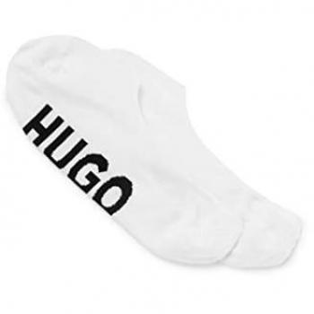HUGO Calcetines Sl Logo CC 2 Pares Invisibles Blanco Negro 39-40 para Hombre