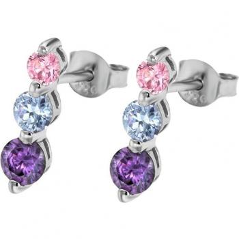 Time Road Pendientes WS01052 Plata Mujer Basics Acabado Brillo