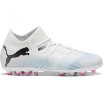 Botas de fútbol Puma Future 7 Match MG blancas y negras