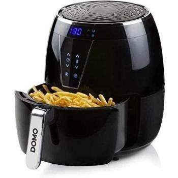 Freidora de aire caliente Domo DO532FR, 4 L, independiente, 1500 W, color negro