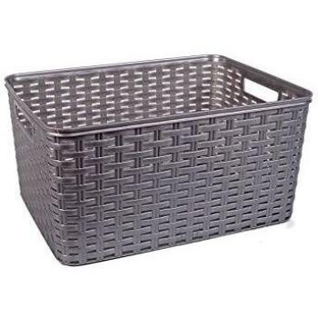 Cesta Ordenación 38x28x19 cm plata