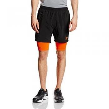 Umbro Pro Training Elite 2 En 1-Pantalón corto para hombre Negro negro Talla:S