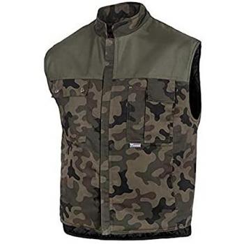 Chaleco Acolchado Multibolsillos Camuflaje Resistente para Hombros - Talla S