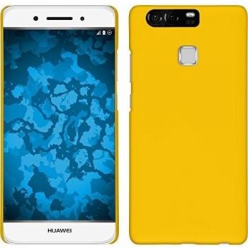 Funda Rígida para Huawei P9 - goma amarillo - Cover PhoneNatic Cubierta