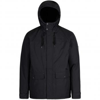 Regatta Syrus Waterproof Insulated Hooded Chaqueta, Hombre, Negro, Medium