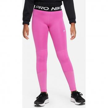 Nike Pro Mallas de Niñas - Rosa/Negro