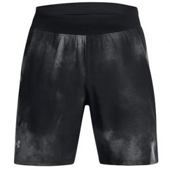 Pantalones Cortos Under Armour Launch Elite 7 Impresión Negro Grisáceo