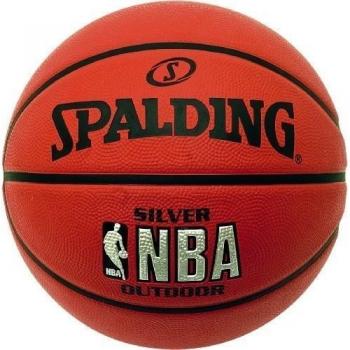 Spalding NBA Silver - Balón de baloncesto para exterior, color naranja