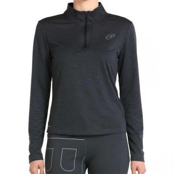 Camiseta de Manga Larga Bullpadel Zanga 1/4 Zip para Mujeres en Color Coral - Talla XXL