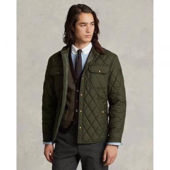 Polo Ralph Lauren Men's Insulated Shirt Jacket with Two Pockets in Khaki