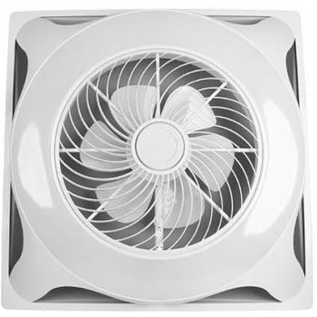 Ventilador de Techo LED Moderno con Control Remoto y Luz Regulable 3000K-6000K, Rejilla Giratoria - 59,5x59,5 cm