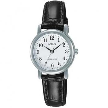 Reloj Analógico Lorus RRS11WX5 para Mujer - Elegante Pulsera de Cuero Negro - Resistente al Agua