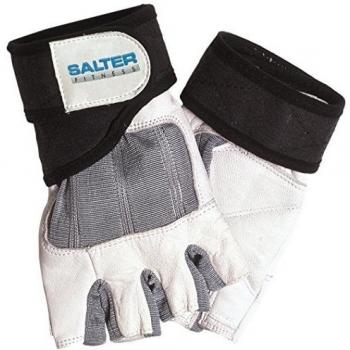 SALTER E-237/XL Guantes de Fitness, Unisex, Blanco, XL