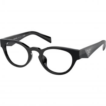 Prada PR A11VD Asian Fit 16K1O1 Women's Eyeglasses Black Size 49 (Frame Only) - Blue Light Block Available