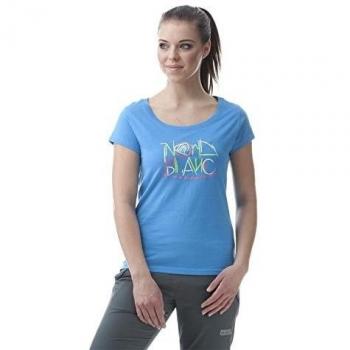 Nordblanc - Camiseta de mujer con frontal Print Smile Azul blue heat Talla:46