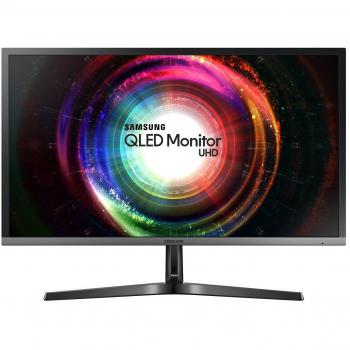 Monitor Samsung U28H750UQU QLED 28 4K Ultra HD, Negro, con HDMI y DisplayPort, Función Doble Pantalla