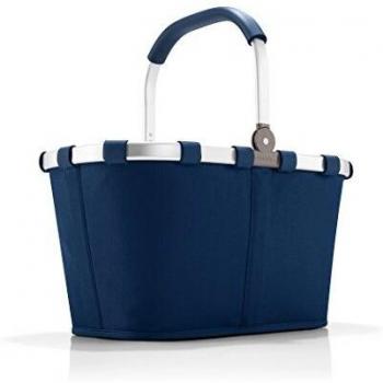 reisenthel carrybag - Robusta cesta de la compra con mucho espacio de almacenamiento y práctico bolsillo interior, diseño elegante y repelente al agua, en azul oscuro
