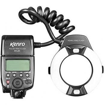 Flash anular macro Kenro KFL201 TTL para Canon