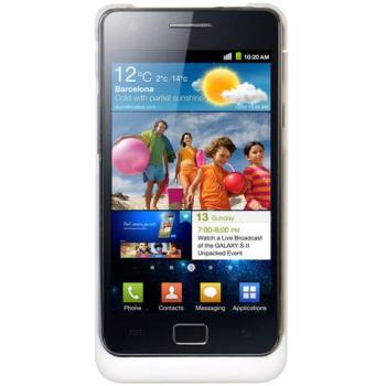 Funda Batería Externa 2200mAh para Samsung Galaxy SII i9100 QooPro, color blanco