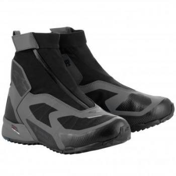 Alpinestars CR-8 Gore-Tex Waterproof Motorcycle Boots - Black/Dark Grey/Blue