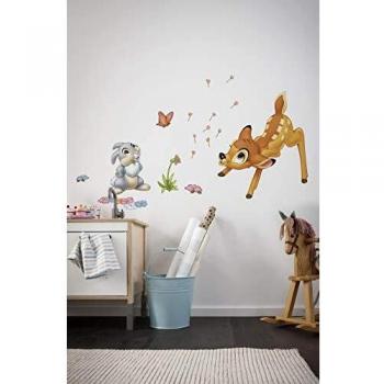Vinilo decorativo autoadhesivo Bambi Disney - 17 piezas, tamaño 50 x 70 cm para habitación infantil