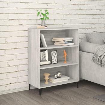 Aparador de madera multicapa gris Sonoma 69,5x32,5x90 cm