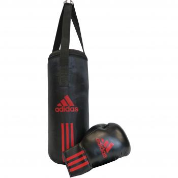 adidas Set de boxeo para niños Junior Pack, negro/rojo 43 x 19 cm, ADIBACJP