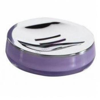 Gedy FO117900300 Jabonera, Lila, 12x12x2.9 cm