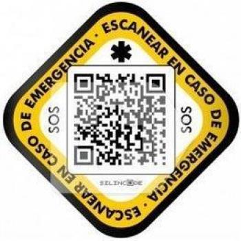 Silincode Adhesivo Casco Identificación QR 1ud