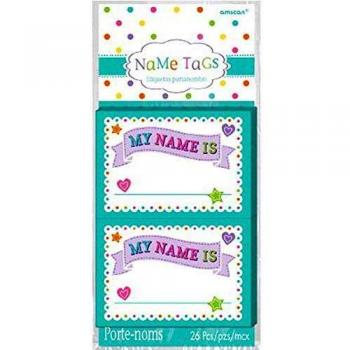Amscan 380055 - Etiquetas para nombres de baby shower