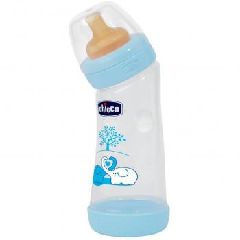 Chicco Biberon Angular Caucho Azul + 0 Meses 250 ML