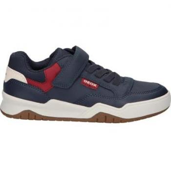 Zapatillas Geox Perth Infantil Azul Marino/Rojo