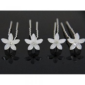 6 Stk Musuntas. Extremely Rare polerouter Haarnadeln iqualitybuy Braut piedras de diseño de flores de la boda que Perle Brautschmuck Braut Haarschmuck Strass Haarklammer es la boda