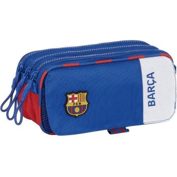 Estuche Escolar Triple Compartimento FC Barcelona Safta - Azul y Granate Grande