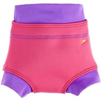 Speedo Swimnappy-Pantalón de Protección para bebé Niña Morado Violet/Framboise Talla:FR : 12 mois