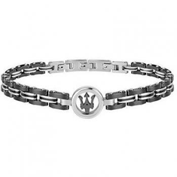 Maserati Jewels Men's Bracelet JM219AQH13 - Stainless Steel and Ceramic