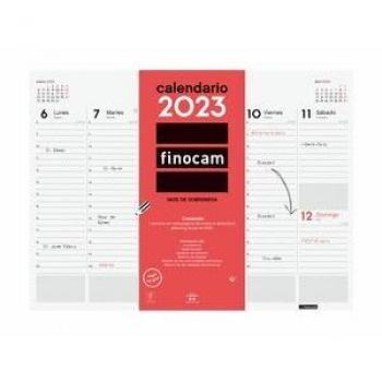Vade Sobremesa Finocam 2023 Semanal Encolado 420x310mm Vista Vertical Neutro