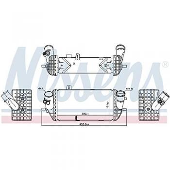 Intercooler NISSENS 96144 - Intercooler de motor con diseño específico para vehículos, fabricado en aluminio y plástico, alta eficiencia de refrigeración, fácil instalación, compatible con diversas marcas y modelos de automóviles