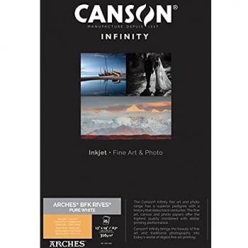 Canson Arches BFK Rives Pure White 310gsm A3 Inkjet Paper - 25 Sheets