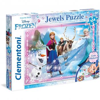 Puzzle Joyas Frozen Disney 104 Piezas (Clementoni 20133)