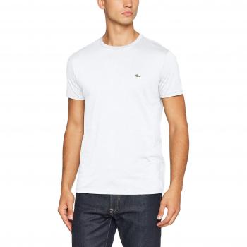 Lacoste Classic T-Shirt White Male Size 3XL