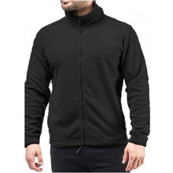 Forro Polar Hombre Bidinamarca Black - Abrigo de Invierno con Capucha y Bolsillos