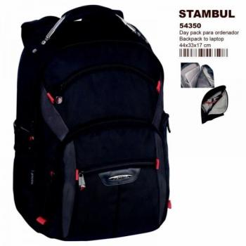 Mochila Porta Ordenador Portatil Stambul Business Negro 54350