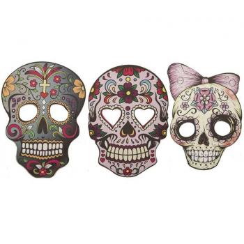 Careta de Calavera Día de los Muertos surtidas