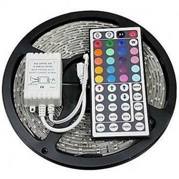 ZMW 5m 300x5050 SMD RGB IP20 llevó la luz de tira con el regulador alejado 44key